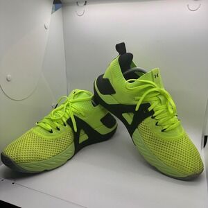 Under Armour Project Rock 4 Training Shoes Neon Green Dwayne Johnson Mens
